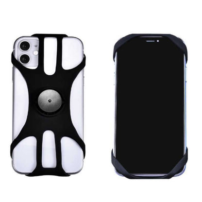 Support de téléphone portable amovible pour vélo pour téléphones de 4,5 à 7 pouces, quatre griffes noir, huit griffes noir
