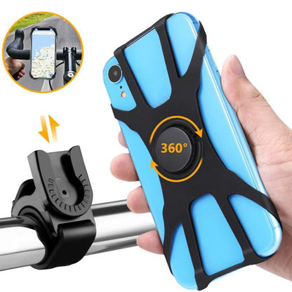 Support de téléphone portable amovible pour vélo pour téléphones de 4,5 à 7 pouces, quatre griffes noir, huit griffes noir