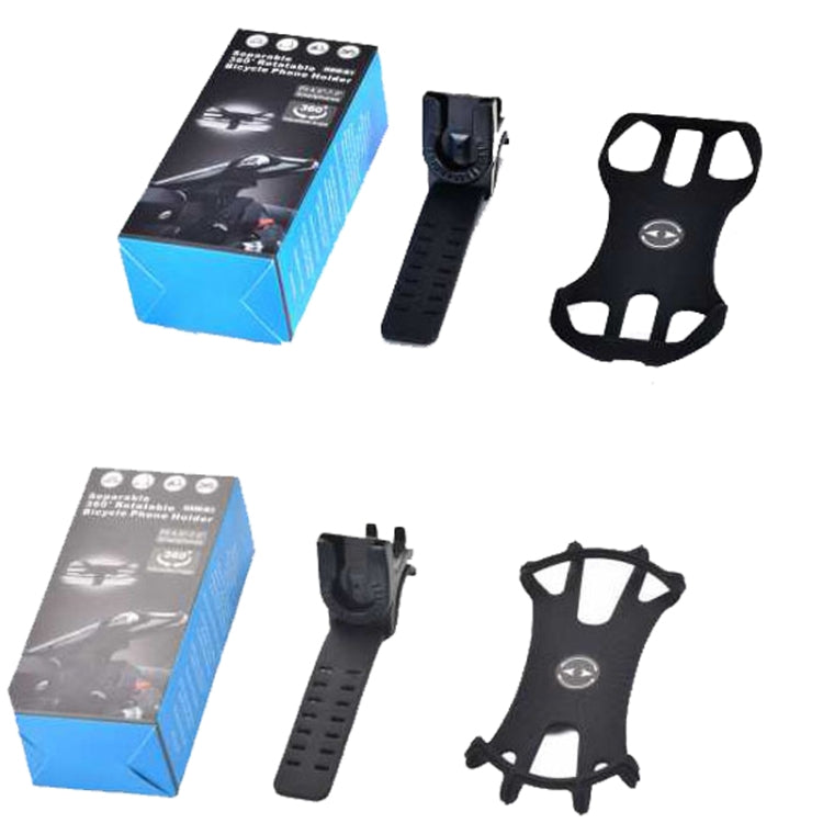 Support de téléphone portable amovible pour vélo pour téléphones de 4,5 à 7 pouces, quatre griffes noir, huit griffes noir