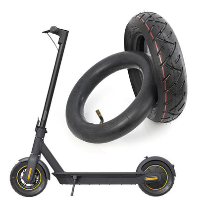 10 X 2.5 Inflatable Inner Tire + Outer Tire Kit  For Ninebot MAX G30 10-Inch Scooter, For Ninebot MAX G30
