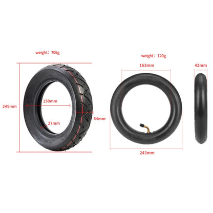 10 X 2.5 Inflatable Inner Tire + Outer Tire Kit  For Ninebot MAX G30 10-Inch Scooter, For Ninebot MAX G30