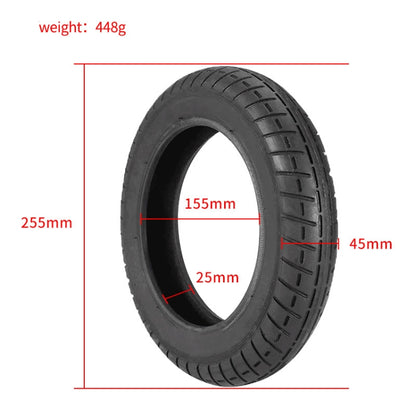 Für Xiaomi M365/M365 Pro Elektroroller 10 x 2 Zoll Reifen-Innenschlauch + Außenreifen-Kombination, 10 x 2 Zoll