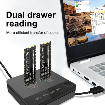 M.2 SATA Hard Disk Duplicator Solid State Drive SSD Mobile Hard Drive Enclosure, DK300