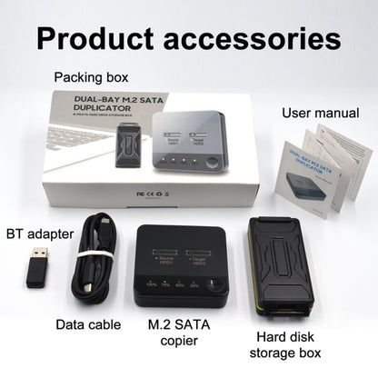 M.2 SATA Hard Disk Duplicator Solid State Drive SSD Mobile Hard Drive Enclosure, DK300