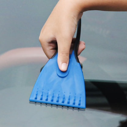 Mini Car Snow Shovel Multifunctional Silicone Anti-Slip Handle De-Icing Tool