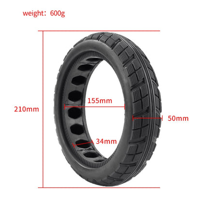 Pour trottinette Xiaomi M365 Series, pneu plein en nid d'abeille 8,5 x 2,0 pouces, pneu en caoutchouc gonflable antidéflagrant, 8,5 x 2,0 pouces