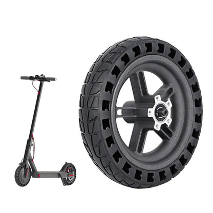 Pour trottinette électrique Xiaomi M365 Roue arrière 8,5 pouces Pneu plein alvéolé amortissant avec moyeu, 8,5 pouces