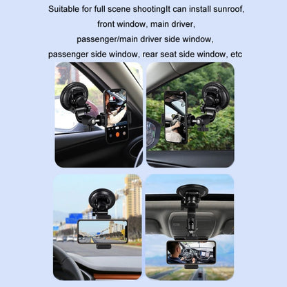 Car Suction Cup Mobile Phone Navigation Live Broadcast Shooting Bracket, Without Bluetooth, With Bluetooth