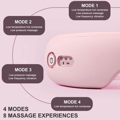 Bluetooth Rechargeable Eye Massager With Heat, Air Pressure And Vibration Massage