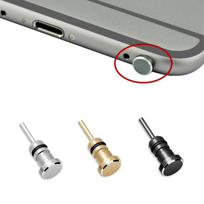 3.5mm Universal Metal Dust Plug Headset Plug Card Needle, 3.5mm (Silver), 3.5mm (Black), 3.5mm (Gold)