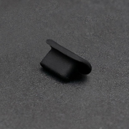 8 Pin Phone Dust Plug Silicone Charging Port Plug, 8 Pin (Black), 8 Pin (Transparent)