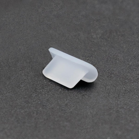8 Pin Phone Dust Plug Silicone Charging Port Plug, 8 Pin (Transparent), 8 Pin (Black)