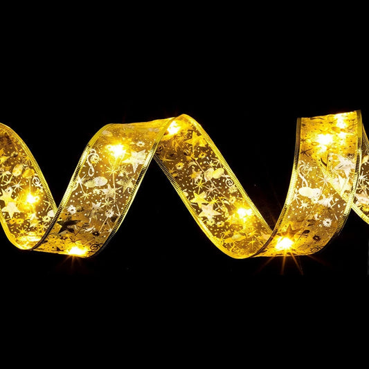 LED Kerstboomdecoratie Bronzen Lintverlichting