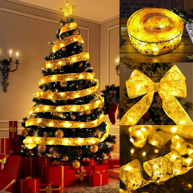 LED Christmas Tree Decoration Bronzing Ribbon Lights, 1m 10LEDs-Button Battery, 2m 20LEDs-Button Battery, 3m 30LEDs, 4m 40LEDs, 5m 50LEDs, 5m 50LEDs-USB, 5m 50LEDs with Flash, 5m 50LEDs USB+Remote, 5m 50LEDs 8-function+Remote, 10m 100LEDs with Flash   ...