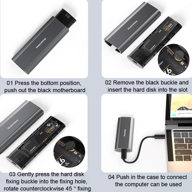 M.2 Mobile Hard Disk Case SSD External Solid Hard Drive Enclosure Box, Blueendless 2809 General Dual Protocol Wiring C-A, Blueendless 2809 General Dual Protocol Wiring 2-in-1, Blueendless 2810 General Dual Protocol Wiring C-A���������������������������...