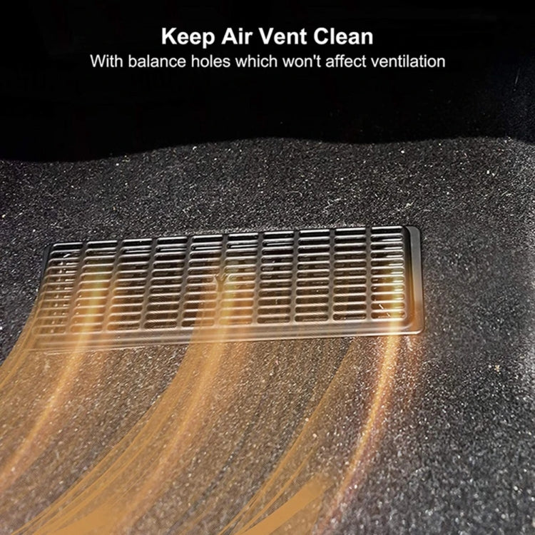 1pair Car Under-seat Vent Protection Cover Decoration Accessories, For Tesla Model Y