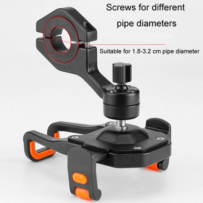 JO HORSE Aluminum Alloy Bicycle Riding Mobile Phone Navigation Roller Fixed Bracket, Titanium Handlebar