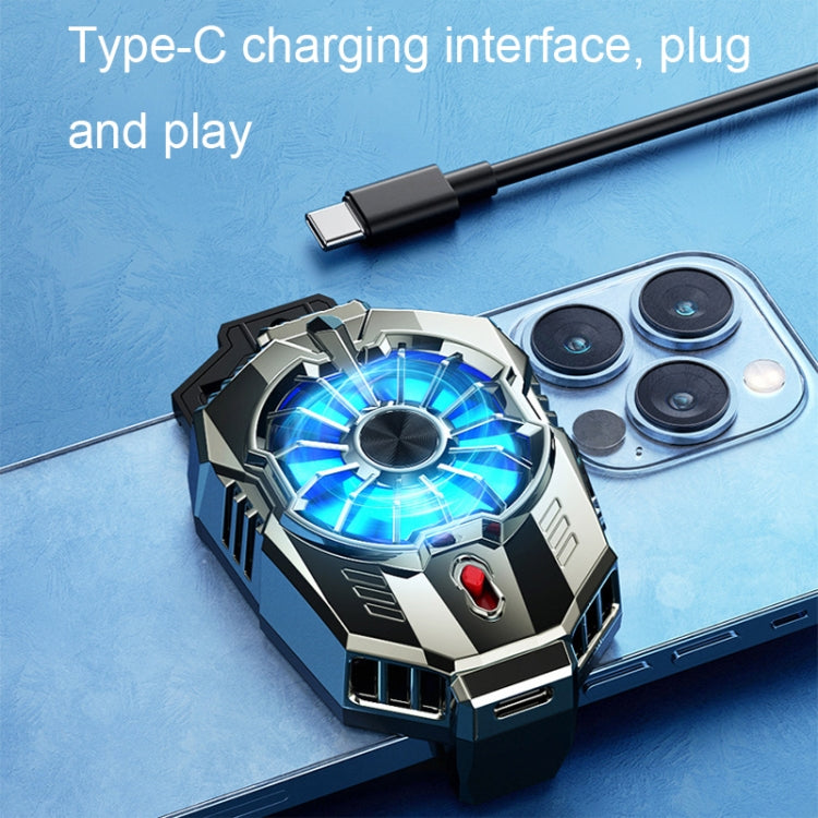 X20 Semiconductor Mobile Phone Radiator LED Light Mini Phone Cooling Fan, X20 Electroplated Mineral-color, X20 Electroplated Silver, X20 Frosted Black, X20 Frosted White