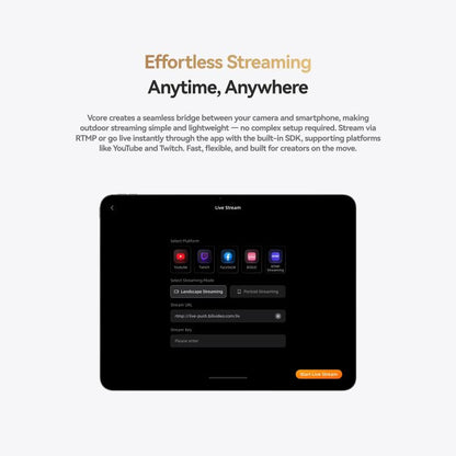 HOLLYLAND Vcore Wireless Video Transmitter 350ft Range & 0.065s Low Latency, 4-Phone Real-Time Monitoring