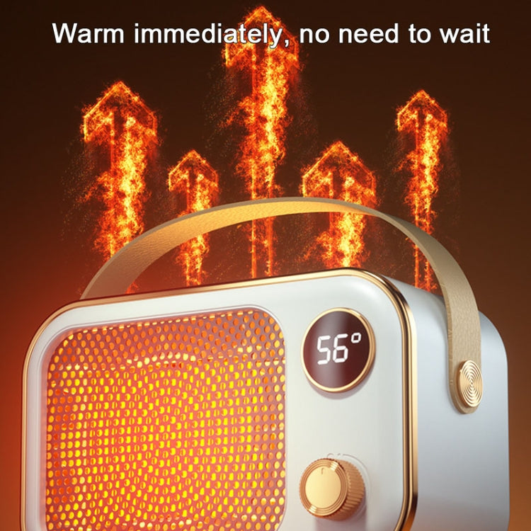1200W Electric Heater Winter Hand Warmer with Screen Display,EU Plug