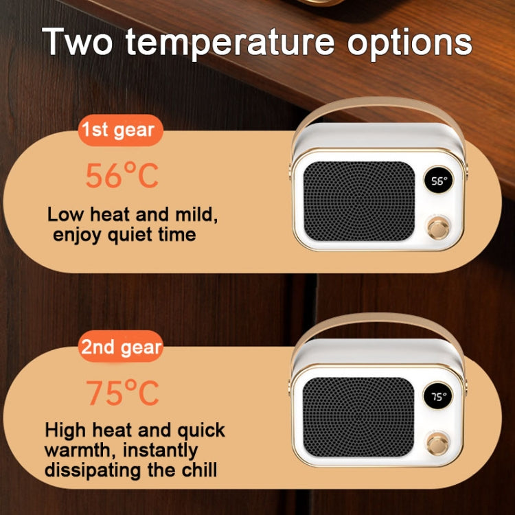 1200W Electric Heater Winter Hand Warmer with Screen Display,EU Plug