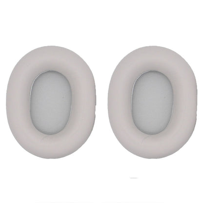 2pcs For Sony WH-1000XM5 Headphone Sponge Leather Case Earmuffs, WH-1000XM5(Black), WH-1000XM5(Platinum Silver)