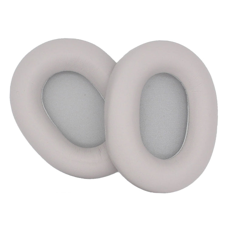 2pcs For Sony WH-1000XM5 Headphone Sponge Leather Case Earmuffs, WH-1000XM5(Platinum Silver), WH-1000XM5(Black)