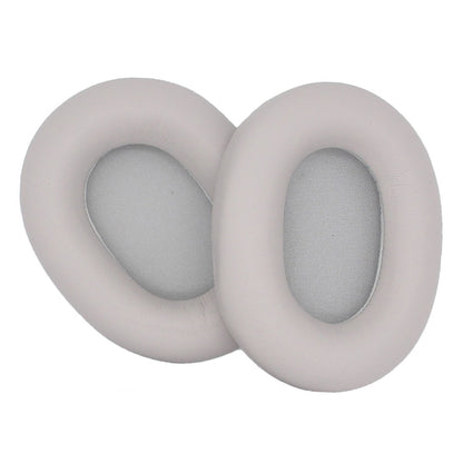 2pcs For Sony WH-1000XM5 Headphone Sponge Leather Case Earmuffs, WH-1000XM5(Platinum Silver), WH-1000XM5(Black)