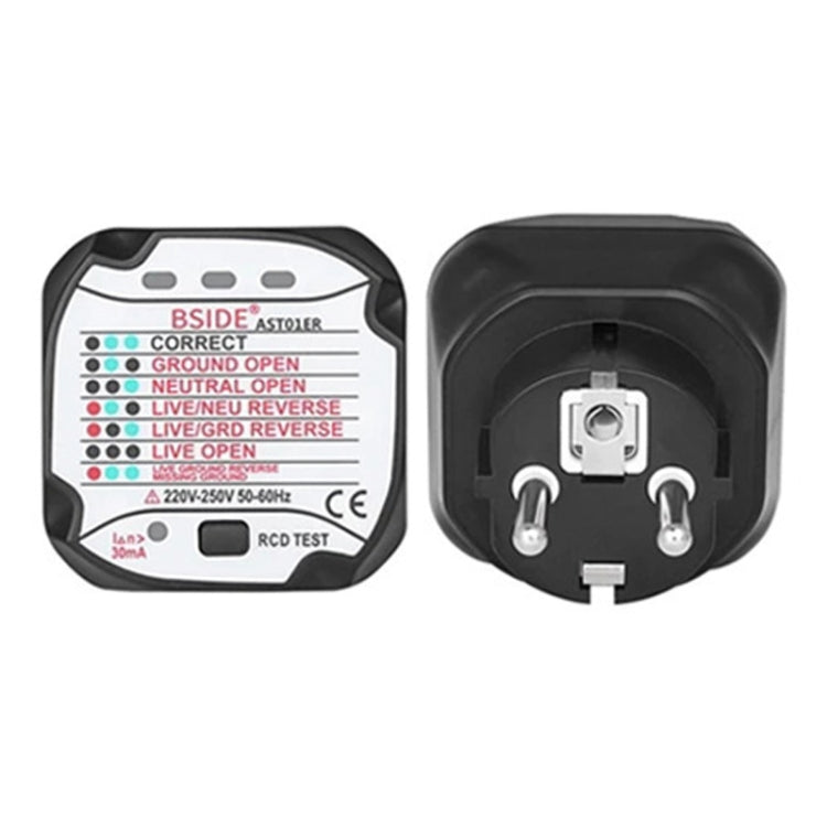 BSIDE AST01 Plug Power Tester Electrical Socket Detector, US Plug, EU Plug, UK Plug