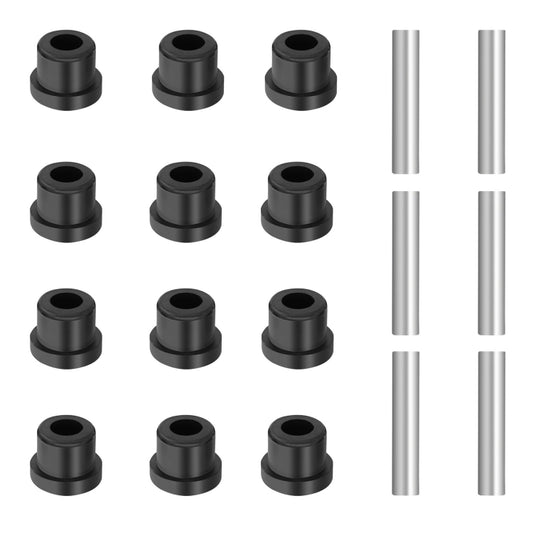 For EZGO TXT Golf Cart Steel Plate Rubber Sleeve Iron Sleeve Kit, 12pcs Rubber Sleeve+ 6pcs Iron Sleeve