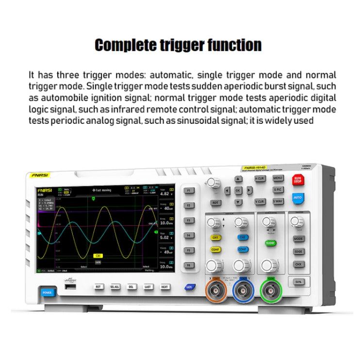 FNIRSI 2 en 1 oscilloscope numérique double canal 100M de bande passante 1GS générateur de signaux d'échantillonnage, prise UE, 1014D, 1014D + Sonde P4100