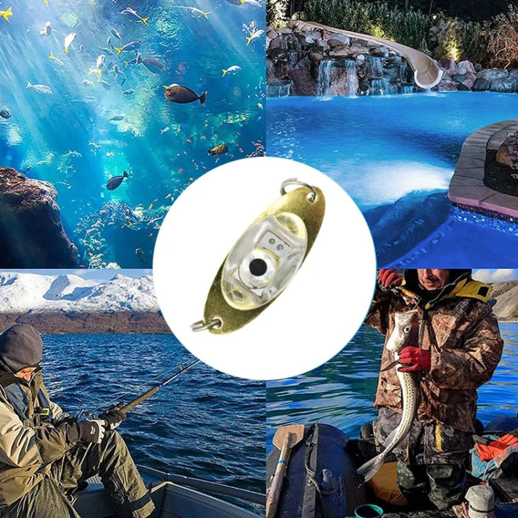 LED Underwater Lure Fish Tool Glowing Metal Fish Bait, 3.8G, 10G