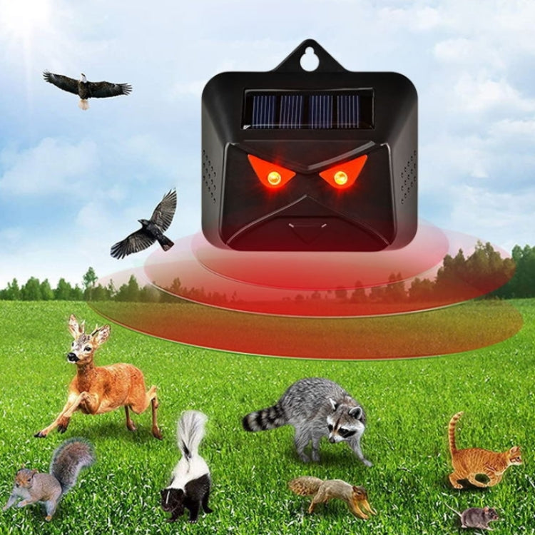 4pcs /Box Solar Animal Repeller Waterproof Animal Deterrent with Red LED Light