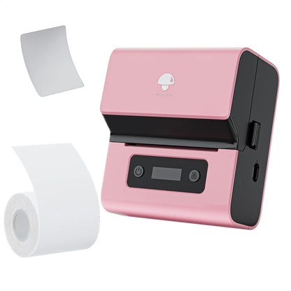 Phomemo M221 Thermal Wireless Label Printer Barcode Bluetooth Label Maker, Blue, White, Pink