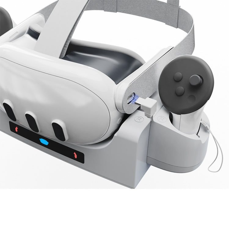 For Meta Quest 3 VR Helmet Charging Base Wall-mounted Fast Charging Rack With LED Indicator
