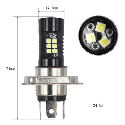 1pair Automotive High-power LED White Light Fog Lamp, H4
