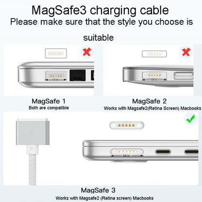For Macbook Air/Pro Series Type-C To Magsafe 3 Braided Magnetic Cable, 2m
