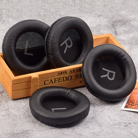1pair Headphone Sponge Leather Cover Earpads for Beyerdynamic DT880/DT860/DT990/DT770, (Wrinkled Leather), (Flat Texture)