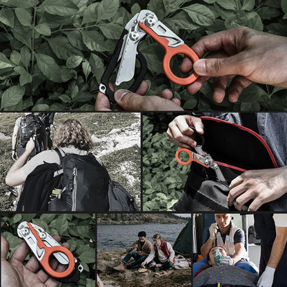 Ciseaux multifonctionnels pliables pour premiers secours en extérieur