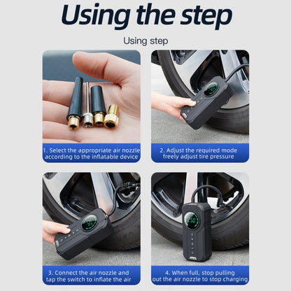 Car Wireless Inflatable Pump Electric Car Tyre 12V High Power Inflator, YX1819 Wireless
