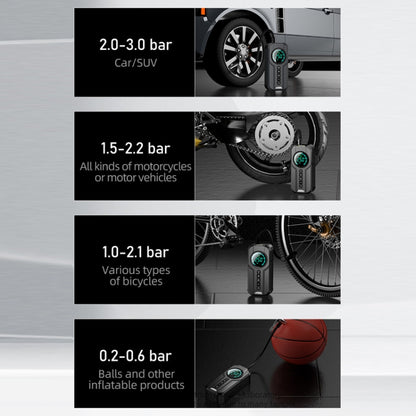 Car Wireless Inflatable Pump Electric Car Tyre 12V High Power Inflator, YX1819 Wireless