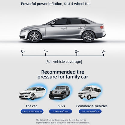 Car Wireless Inflatable Pump Electric Car Tyre 12V High Power Inflator, YX1819 Wireless