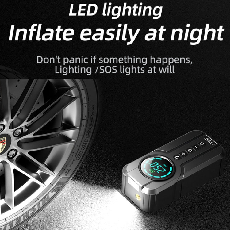 Car Wireless Inflatable Pump Electric Car Tyre 12V High Power Inflator, YX1819 Wireless