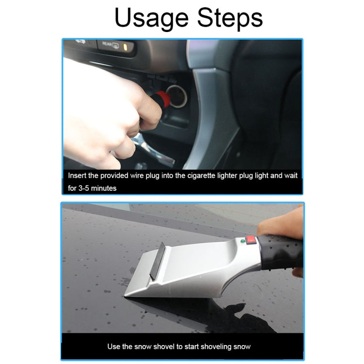 12V Multifunctional Heated Car Snow Shovel Winter Snow Removal Tools