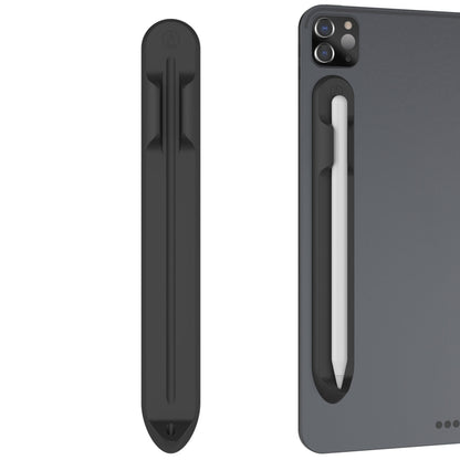 AhaStyle PT112 pour Apple Pencil 1/2 Stylo d'écriture manuel Rainure de rangement en silicone Support magnétique en silicone, PT112