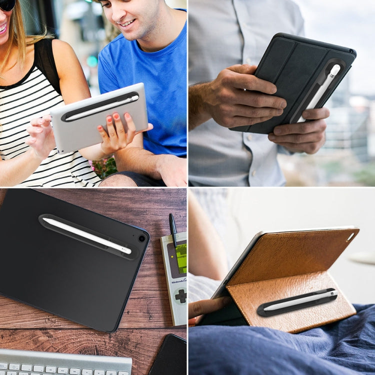 AhaStyle PT112 For Apple Pencil 1 / 2 Handwritten Pen Silicone Storage Groove Magnetic Silicone Pen Holder, PT112
