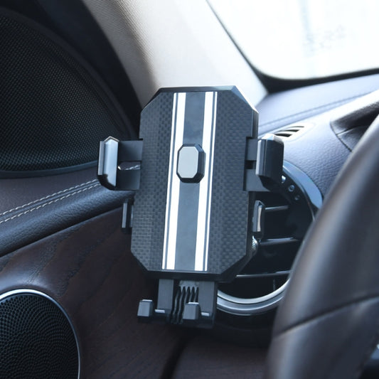 Support de téléphone portable de navigation pour sortie d'air de climatisation de voiture de type bouton