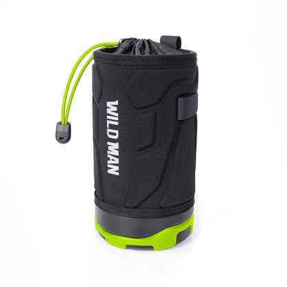 WILD MAN R1 1L Mountain Bike Water Bottle Bag Scooter Handlebar Tool Kit, Black Red, Black Green, Dark Blue