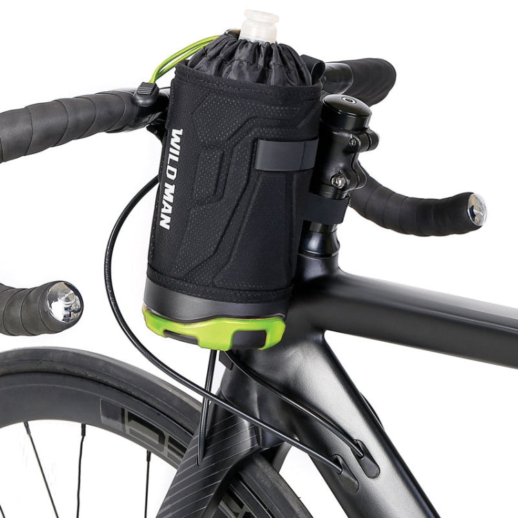WILD MAN R1 1L Mountain Bike Water Bottle Bag Scooter Handlebar Tool Kit, Black Red, Black Green, Dark Blue