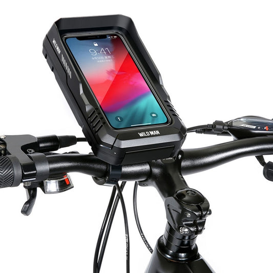 WILD MAN FK2 Sacoche de rangement étanche pour téléphone portable 0,6 L, support de navigation pour téléphone portable de guidon, FK2